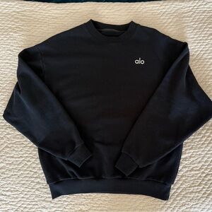 ALO Accolade Black Crewneck Sweatshirt XXS